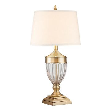 Quoizel - Bordslampa DENNISON 1xE27/60W/230V guld