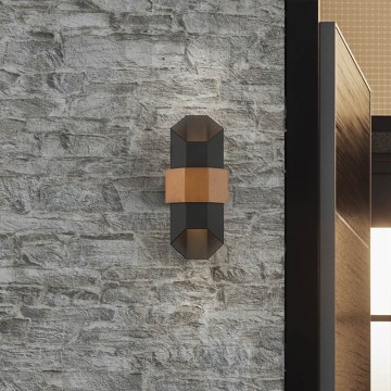 Quoizel - LED vägglampa för utomhusbruk CHASM 2xLED/5,5W/230V IP44