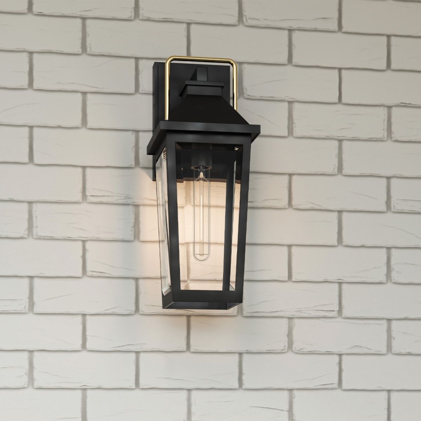 Quoizel - Utomhus väggarmatur BUCKLEY M 1xE27/40W/230V IP44 svart