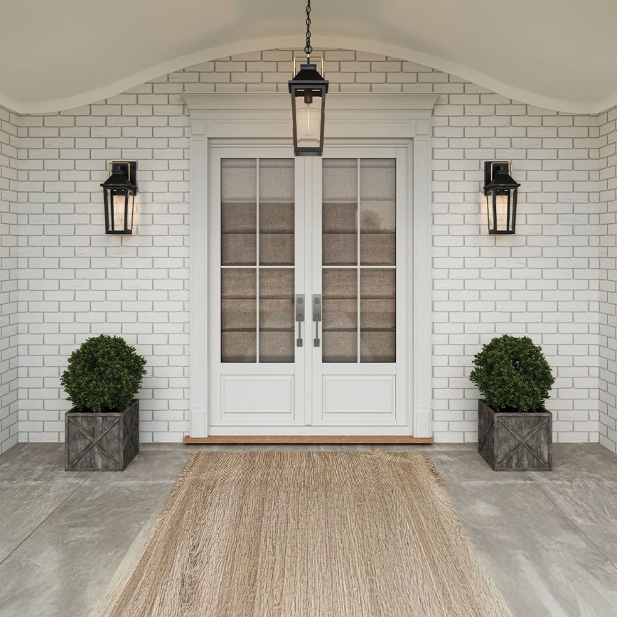 Quoizel - Utomhus väggarmatur BUCKLEY M 1xE27/40W/230V IP44 svart