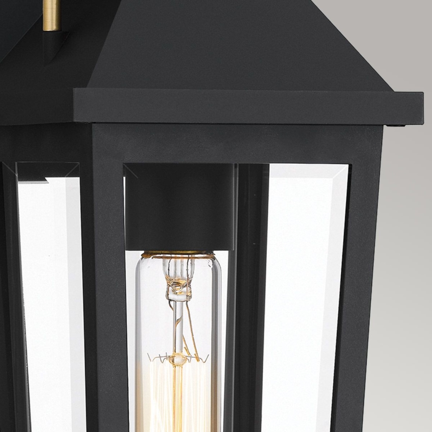 Quoizel - Utomhusvägglampa BUCKLEY S 1xE27/40W/230V IP44 svart