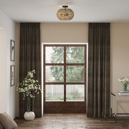 Quoizel - Taklampa CASABLANCA 3xE27/60W/230V brun