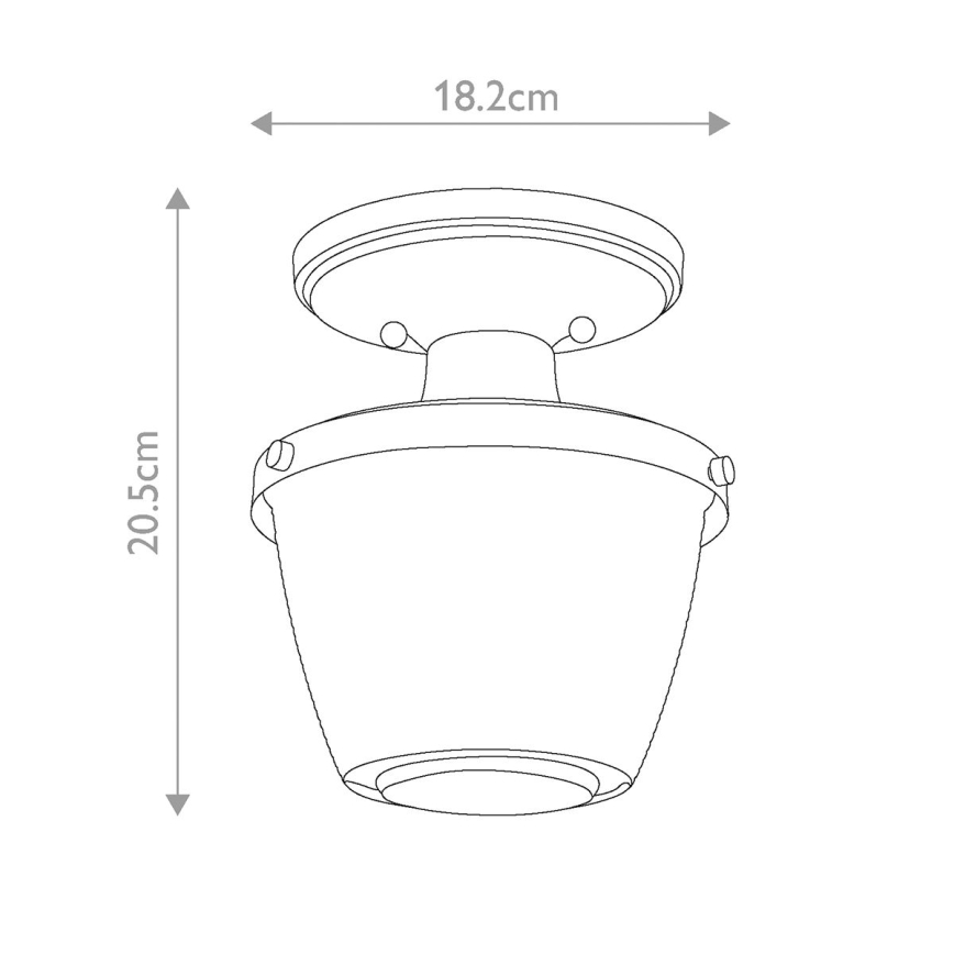 Quoizel - Badrum takbelysning DUBLIN 1xE27/40W/230V IP44 skinande krom