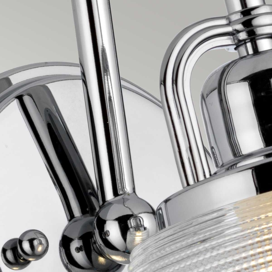 Quoizel - LED Vägglampa för badrum DUBLIN 1xG9/3W/230V IP44 skinande krom