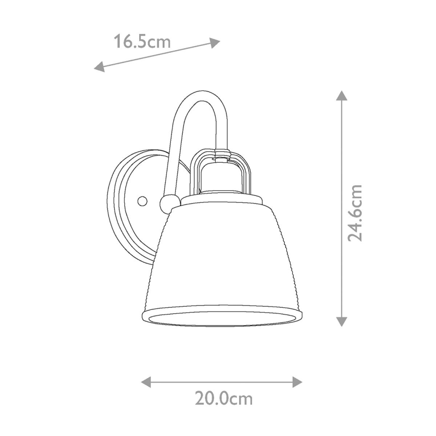 Quoizel - LED Vägglampa för badrum DUBLIN 1xG9/3W/230V IP44 skinande krom