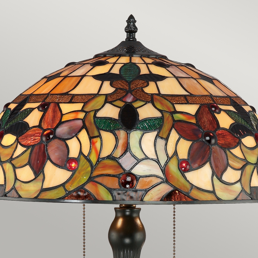 Quoizel - Bordslampa Tiffany KAMI 2xE27/60W/230V