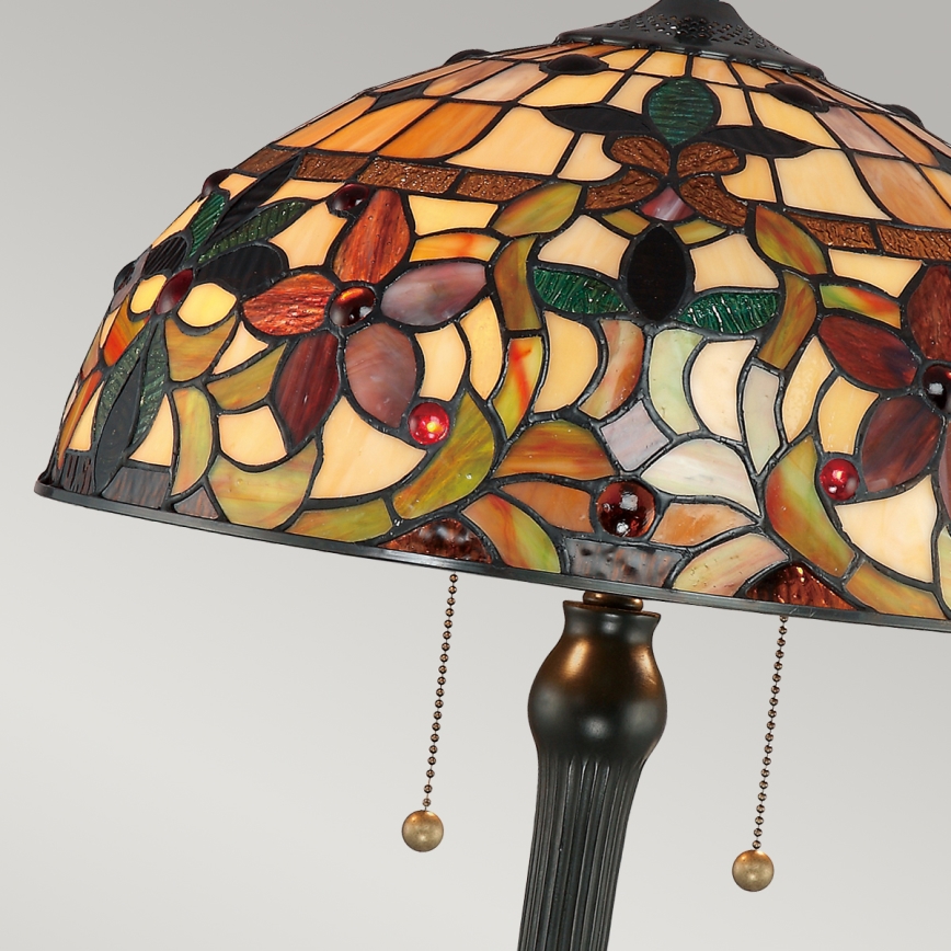 Quoizel - Bordslampa Tiffany KAMI 2xE27/60W/230V