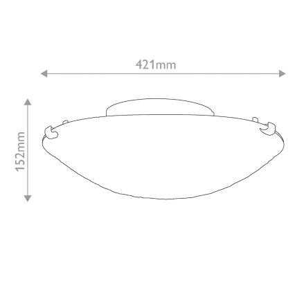 Quoizel - Tiffany-taklampa LARISSA 2xE27/40W/230V Ø 41,2 cm