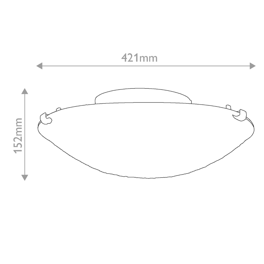 Quoizel - Tiffany-taklampa LARISSA 2xE27/40W/230V Ø 41,2 cm