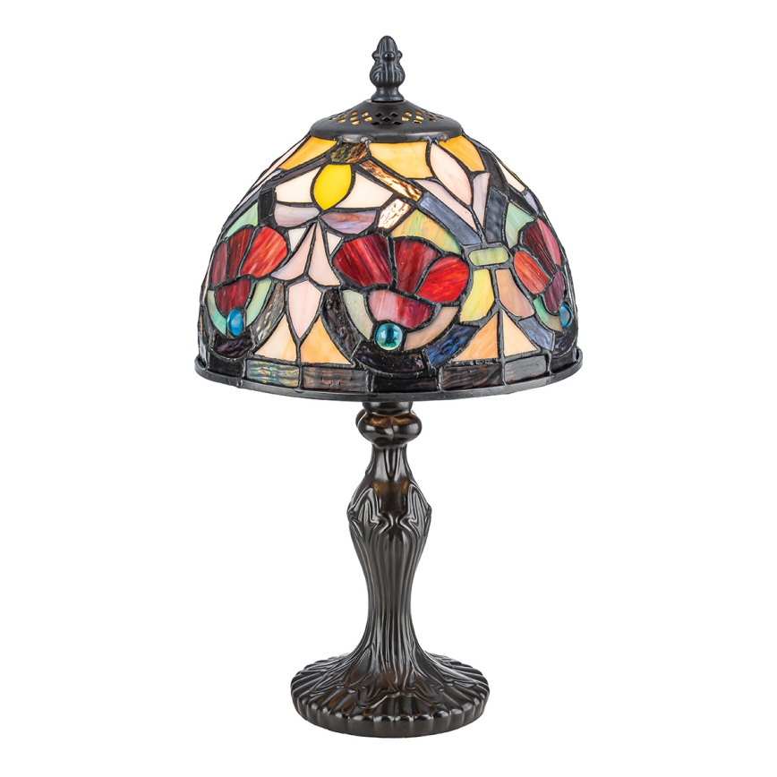 Quoizel - Tiffany-bordslampa LARISSA 1xE14/40W/230V Ø 20 cm