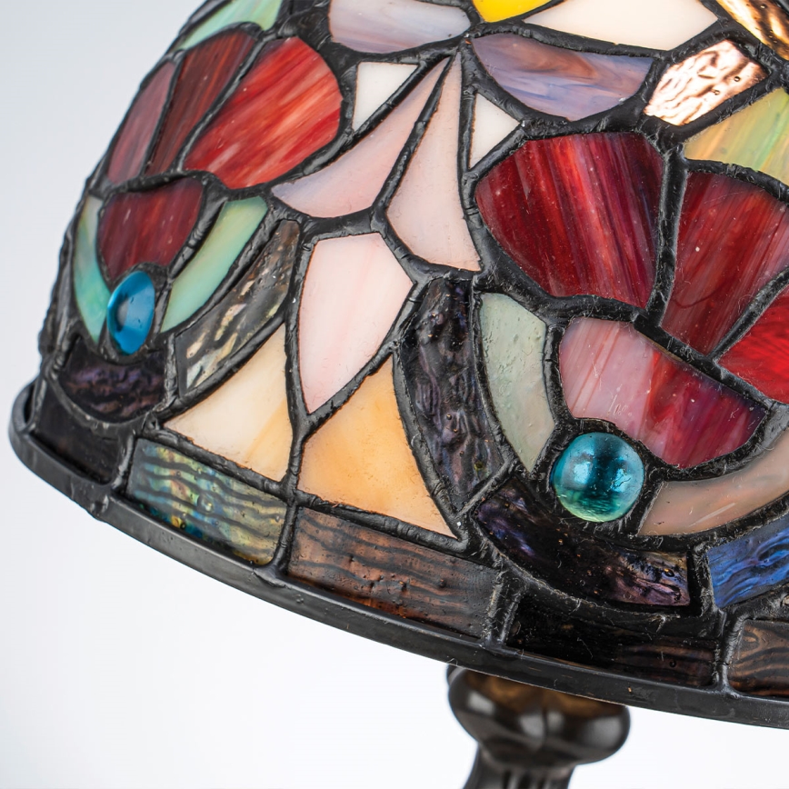 Quoizel - Tiffany-bordslampa LARISSA 1xE14/40W/230V Ø 20 cm