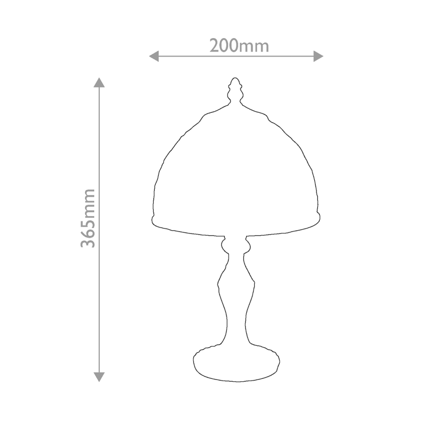 Quoizel - Tiffany-bordslampa LARISSA 1xE14/40W/230V Ø 20 cm