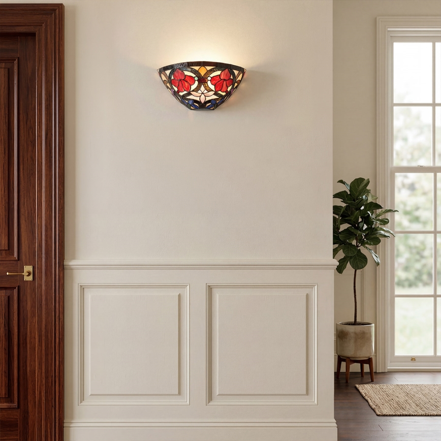 Quoizel - Vägglampa Tiffany LARISSA 2xE14/40W/230V