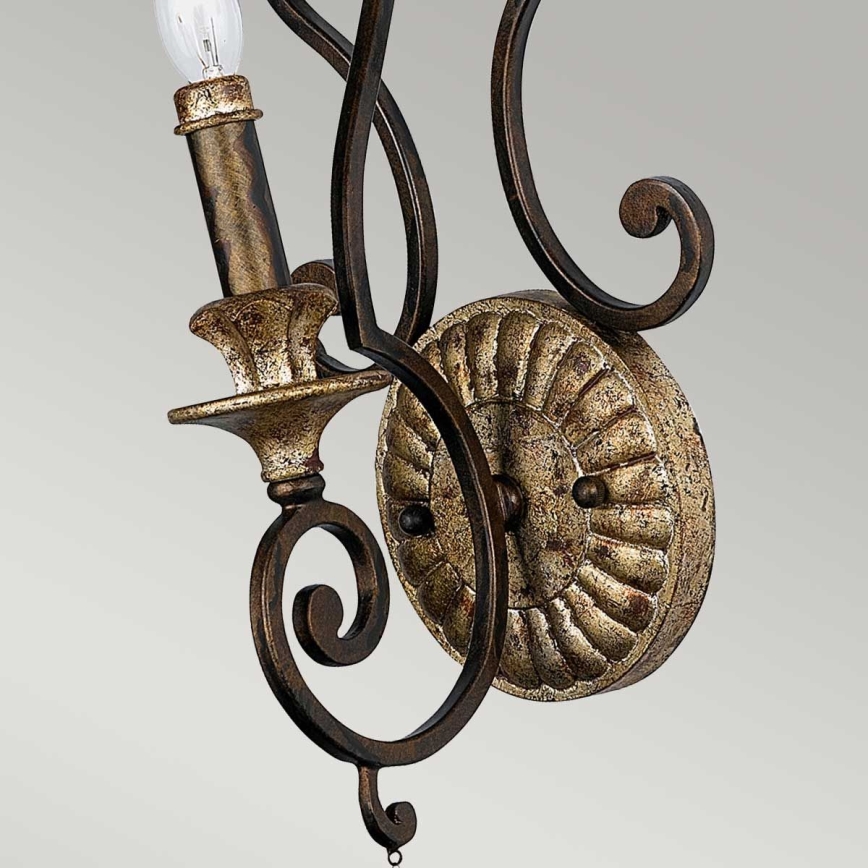 Quoizel - Vägglampa MARQUETTE 1xE14/60W/230V, brons