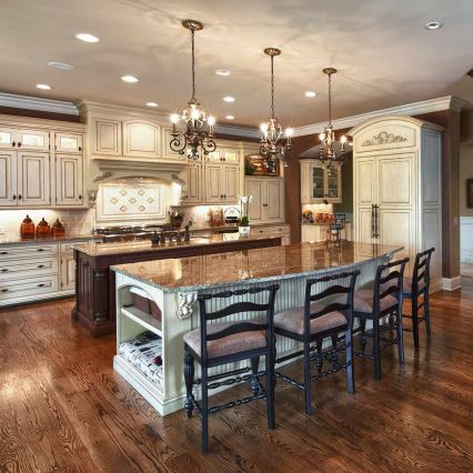 Quoizel - Kedjeupphängd ljuskrona MARQUETTE 3xE14/60W/230V bronsfärgad