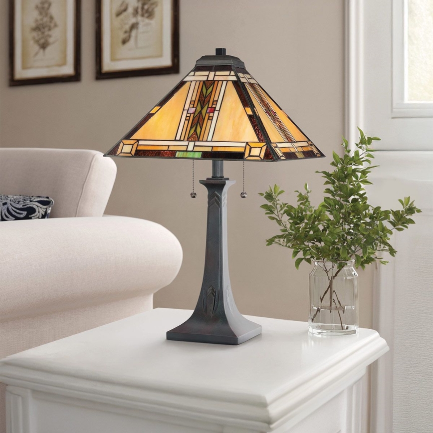 Quoizel - Bordslampa Tiffany NAVAJO 2xE27/60W/230V