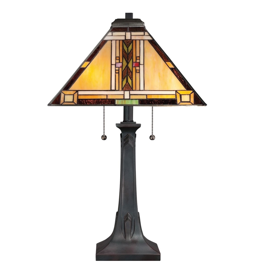 Quoizel - Bordslampa Tiffany NAVAJO 2xE27/60W/230V