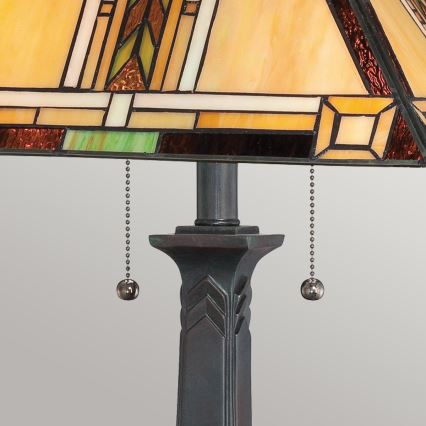 Quoizel - Bordslampa Tiffany NAVAJO 2xE27/60W/230V