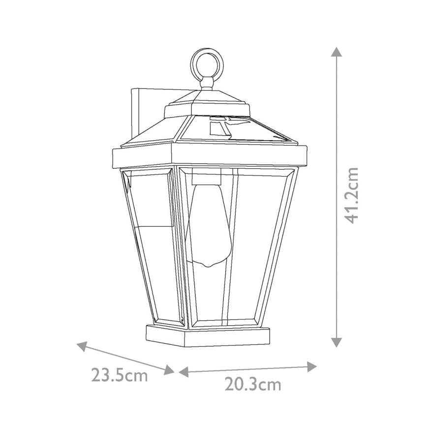 Quoizel - Vägglampa för utomhusbruk RAVINE 1xE27/60W/230V IP44 brun