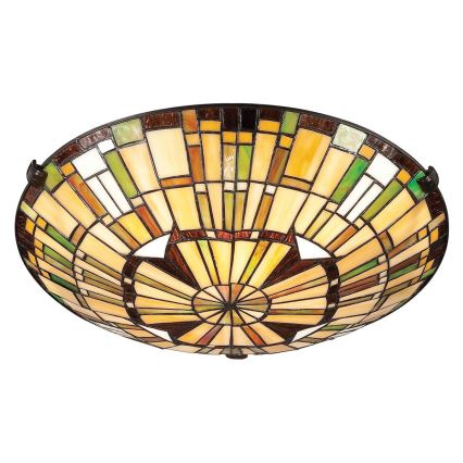 Quoizel - Taklampa Tiffany REED 2xE27/60W/230V Ø 42 cm