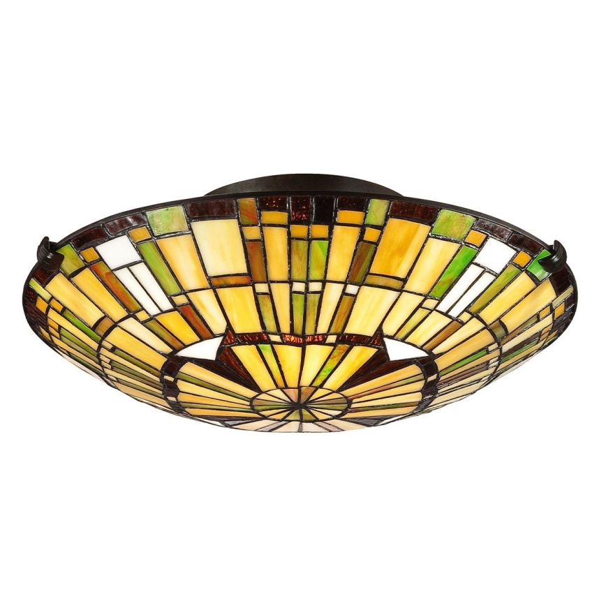 Quoizel - Taklampa Tiffany REED 2xE27/60W/230V Ø 42 cm