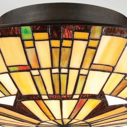 Quoizel - Taklampa Tiffany REED 2xE27/60W/230V Ø 42 cm