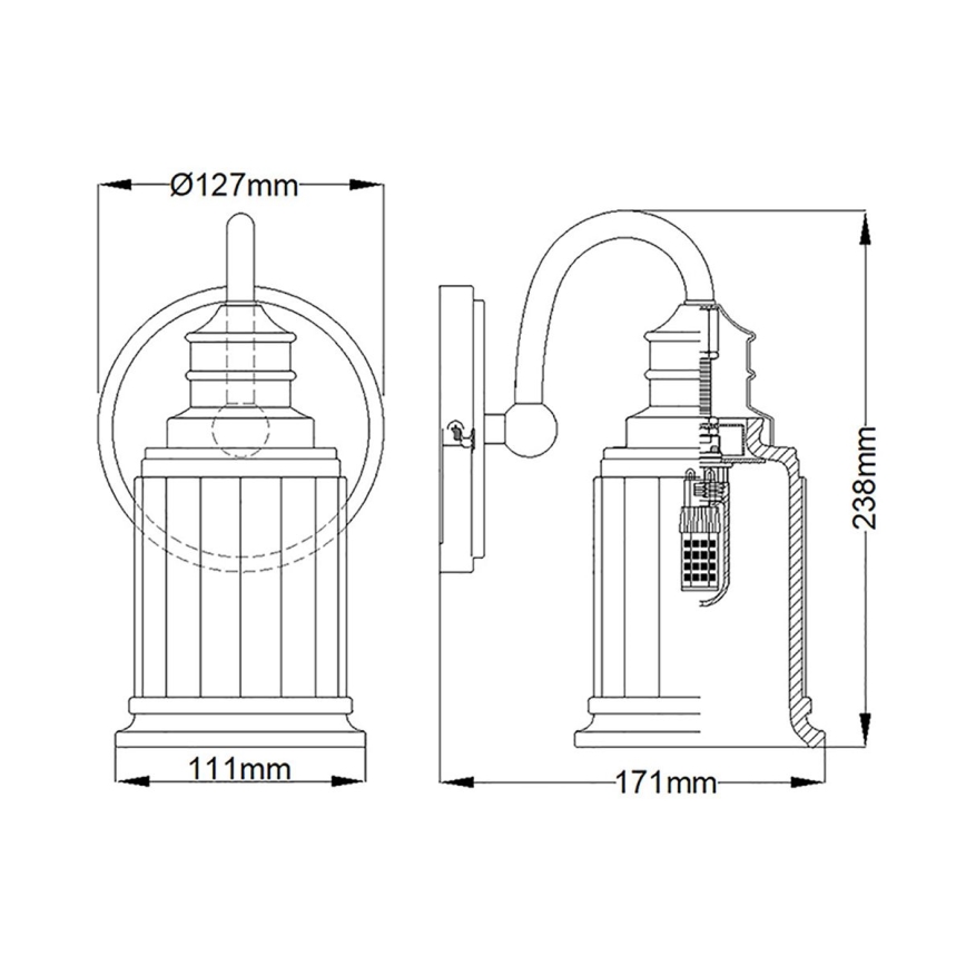 Quoizel - LED Vägglampa för badrum SWELL 1xG9/3W/230V IP44