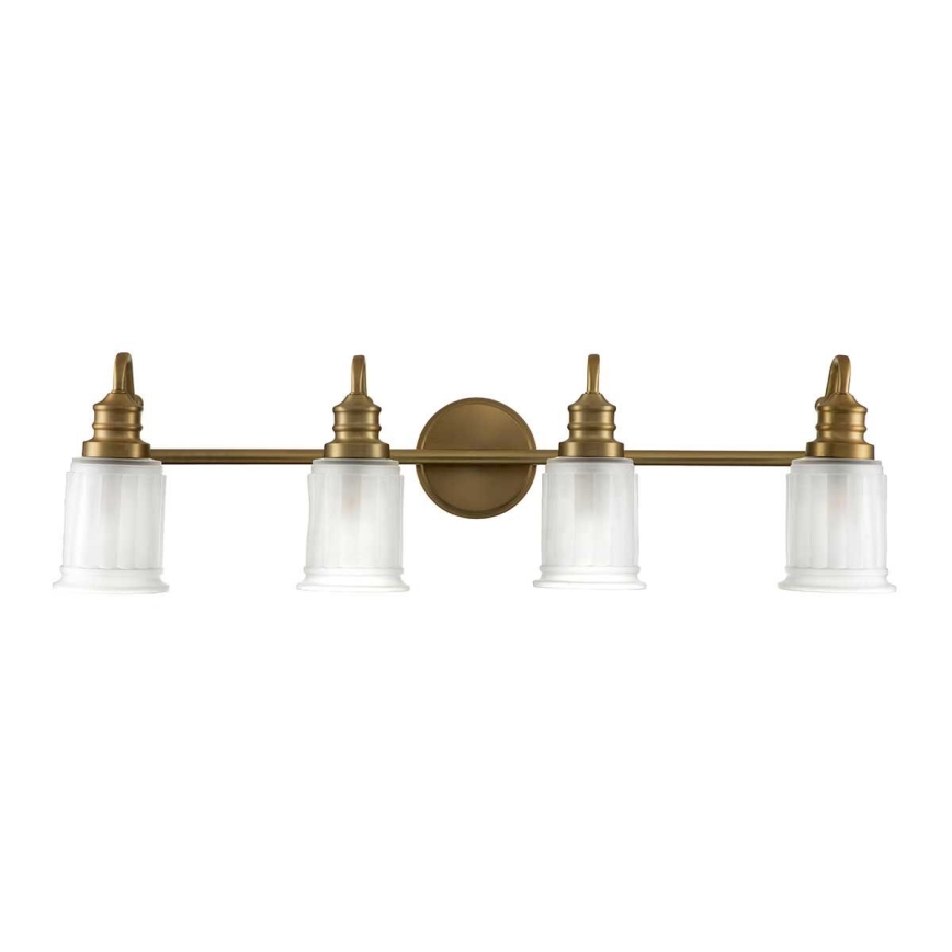 Quoizel - LED badrumsvägglampa SWELL 4xG9/3W/230V IP44 guld