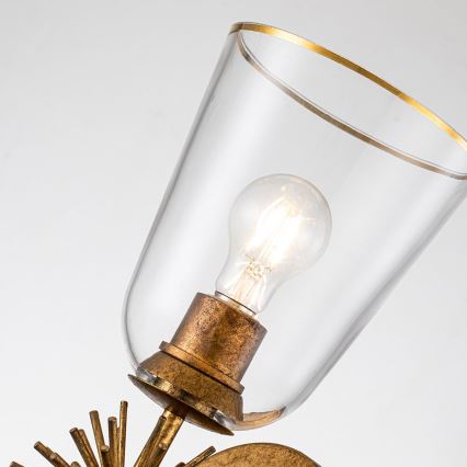 Quoizel - Vägglampa STARING 2xE27/40W/230V koppar