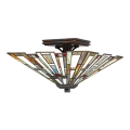 Quoizel - Tiffany-taklampa MAYBECK 2xE27/60W/230V