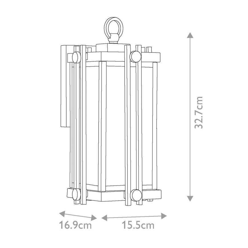 Quoizel - Vägglampa för utomhusbruk GOLDENROD 1xE27/100W/230V IP44