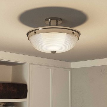 Quoizel - Ytmonterad ljuskrona MANTLE 2xE27/60W/230V skinande krom