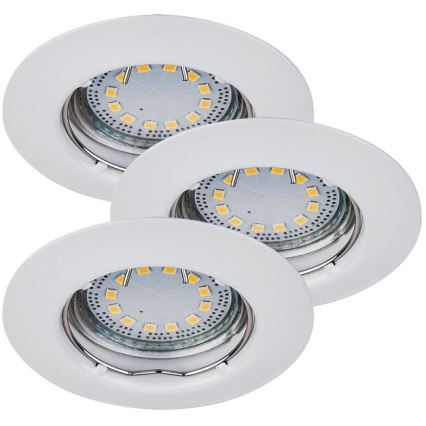 Rabalux - 3-pack LED infällda spotlights 1x GU10/3 W/230 V IP40