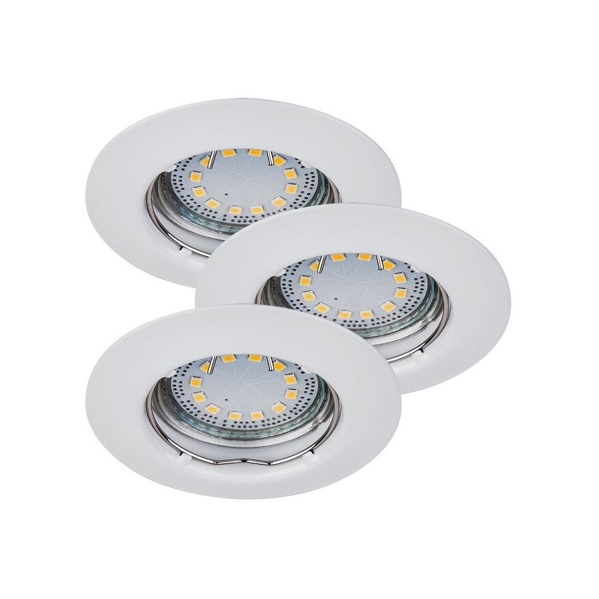 Rabalux - 3-pack LED infällda spotlights 1x GU10/3 W/230 V IP40