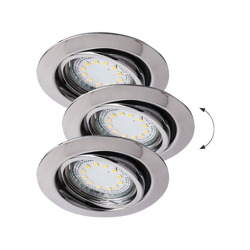 Rabalux - KIT 3xLED Infälld lampa 3xGU10/3W/230V IP40
