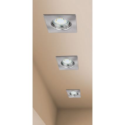 Rabalux - Set om 3 infällda LED-armaturer för badrum, 1xGU10/3W/230V, IP44