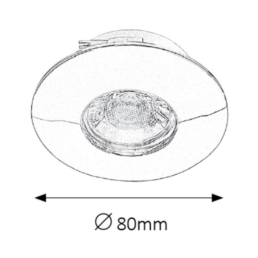 Rabalux 1072 - SET 3xLED Badrum Hängande Takbelysning RANDY 3xLED/4W/230V