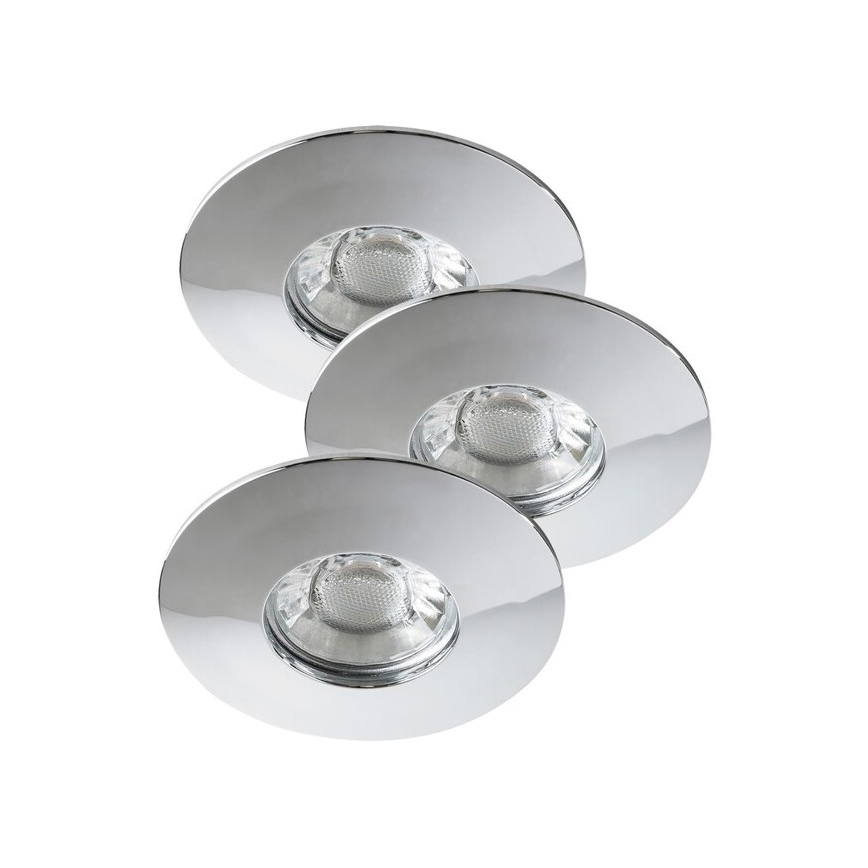 Rabalux - Set med 3 infällda LED-badrumsarmaturer LED/4W/230V IP44