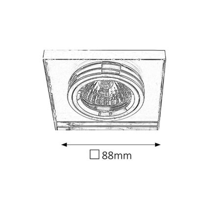 Rabalux 1147 - Infälld belysning 1xGU5,3/50W/12V