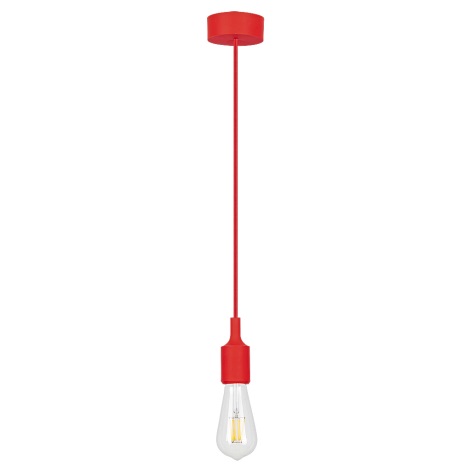 Rabalux 1414 - Hängande lampa ROXY E27/40W röd