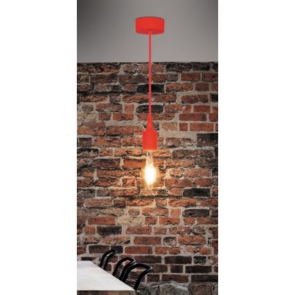 Rabalux 1414 - Hängande lampa ROXY E27/40W röd