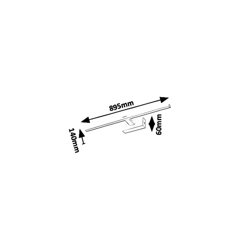 Rabalux - LED-belysning för badrumsspegel ALBINA LED/18W/230V IP23 89,5 cm