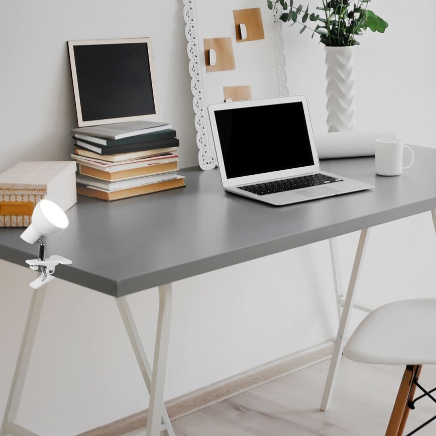 Rabalux 1477 - LED-lampa med klämma NOAH LED/5W/230V vit