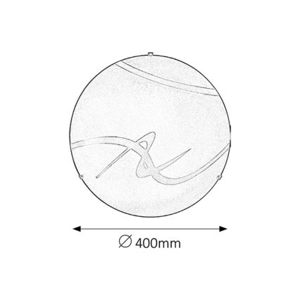 Rabalux 1819 - Takbelysning SOLEY 2xE27/60W/230V