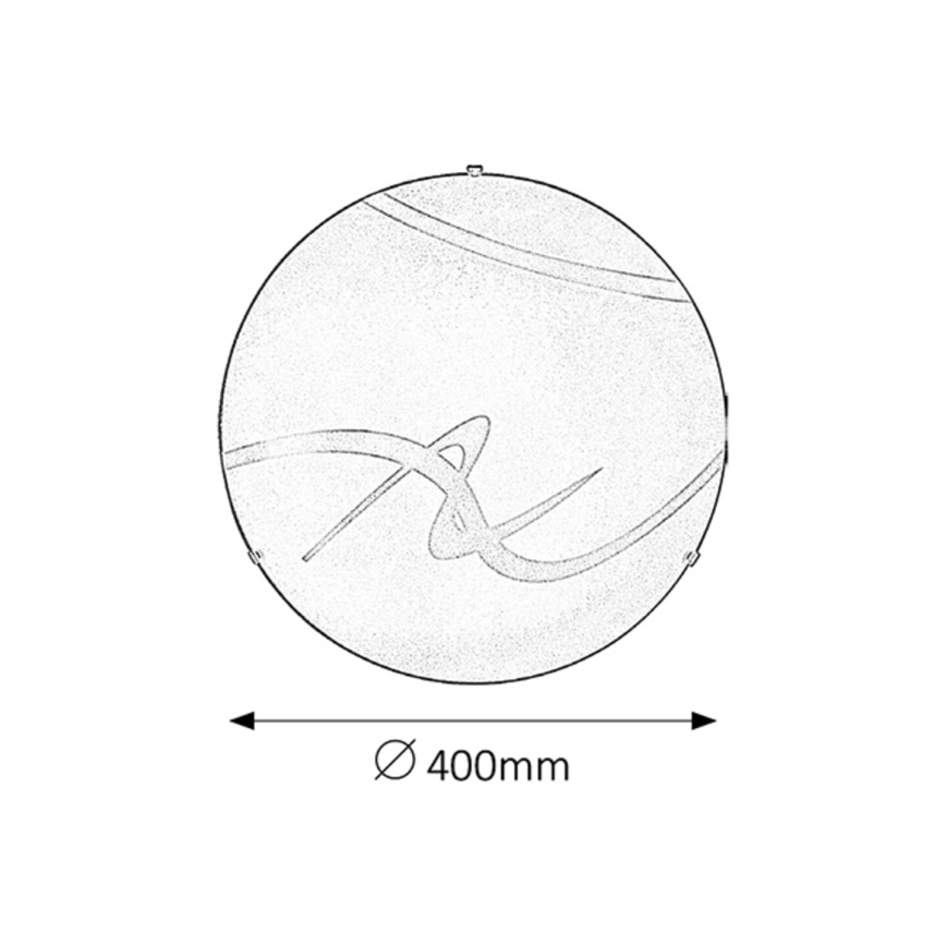 Rabalux 1819 - Takbelysning SOLEY 2xE27/60W/230V