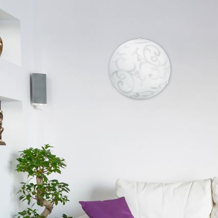 Rabalux 1845 - Takbelysning SCROLL 1xE27/60W/230V