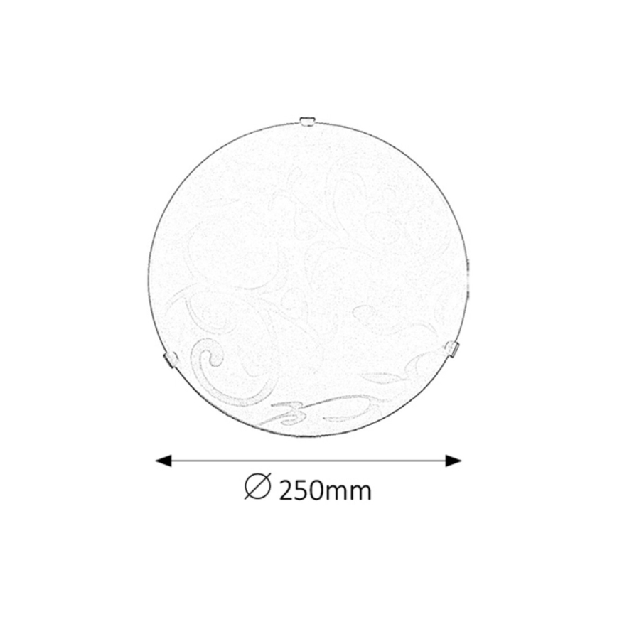 Rabalux 1845 - Takbelysning SCROLL 1xE27/60W/230V