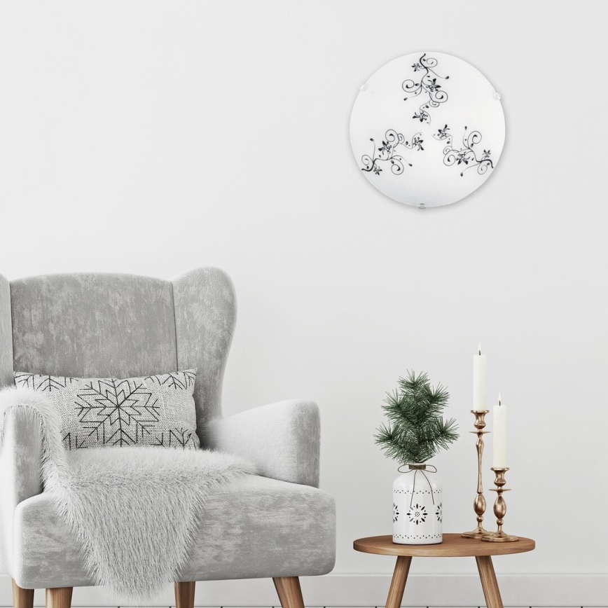 Rabalux 1847 - Takbelysning BLOOMY 1xE27/60W/230V