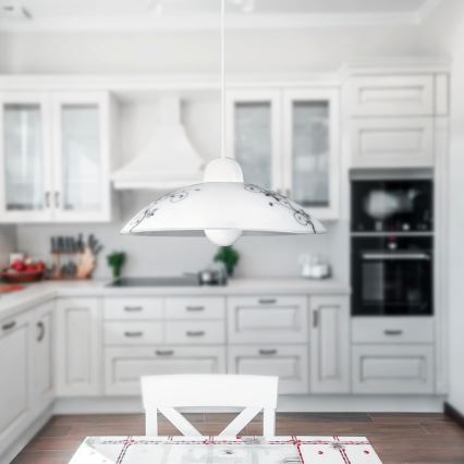 Rabalux 1848 - Ljuskrona BLOOMY 1xE27/60W/230V