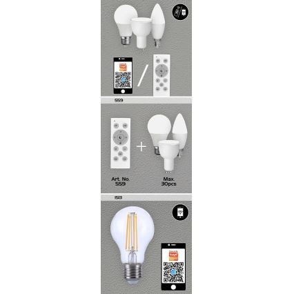 Rabalux - LED RGB dimbar glödlampa GU10/5W/230V Wi-Fi 3000-6500K